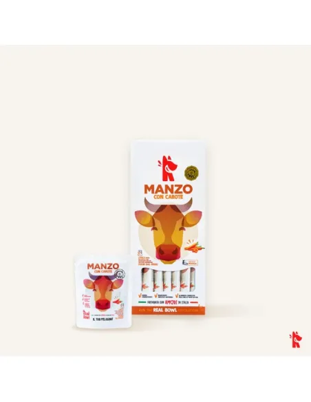 Real Bowl Dog Manzo 7 bustine da 150 g