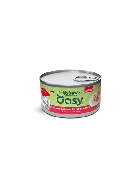 Oasy Wet Cat Natury Pollo Mazzancolle 150 g
