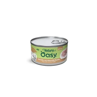 Oasy Wet Cat Natury Tonno Straccetti Pollo 150 gr