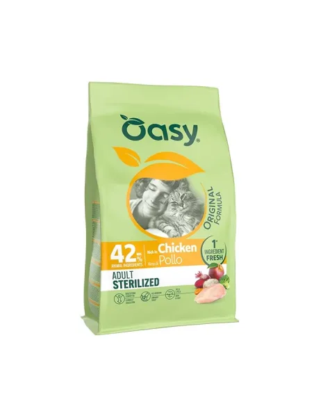Oasy Adult Sterilizzati Gatto Pollo 6 kg