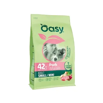 Oasy Orig Dog Adult Small 2 kg Maiale