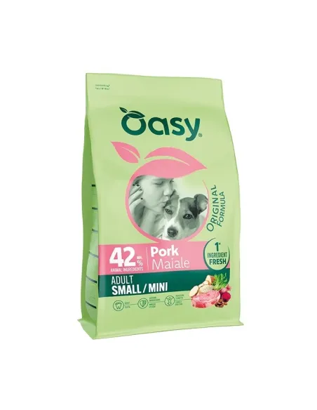 Oasy Orig Dog Adult Small 2 kg Maiale
