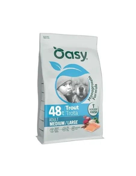Oasy Monoprot Dog Adult M/L Trota 2 kg