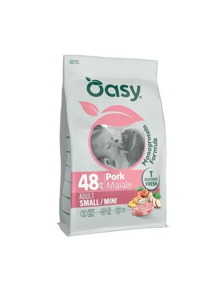 Oasy Monoprotocol Adult Cane Taglia Piccola/Media Maiale 2 kg