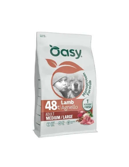Oasy Monoprot Dog Adult M/L Agnello 2 kg