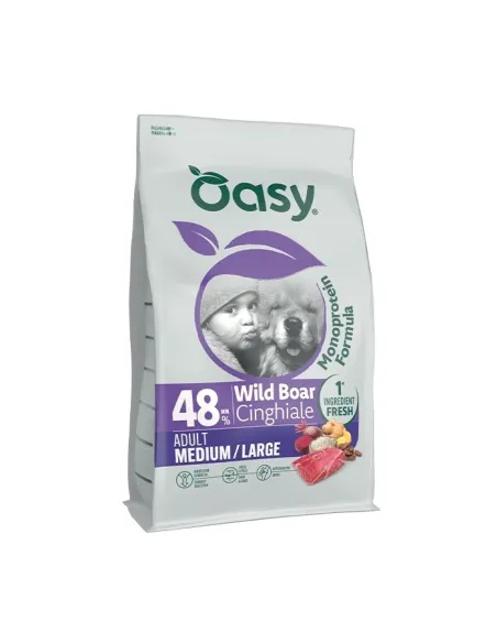 Oasy Monoprot Dog Adult M/L Cinghiale 10 kg