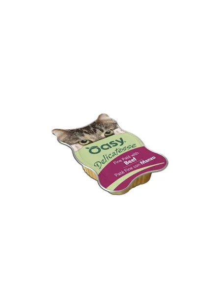 Oasy Wet Cat Patè Manzo Vaschetta 85g