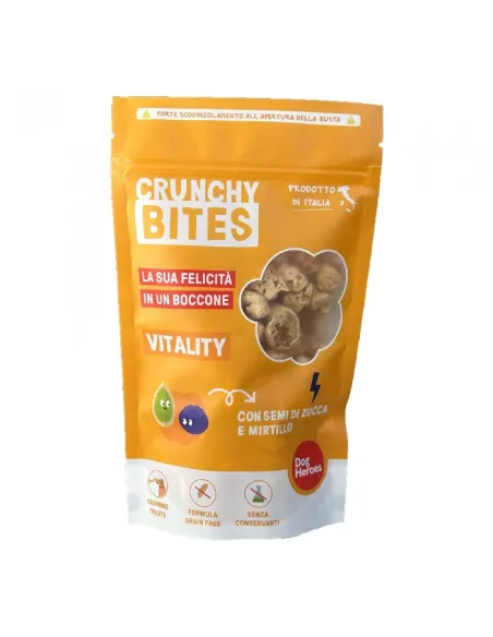 Crunchy Bites Vitality con Semi di Zucca e Mirtillo 80 gr
