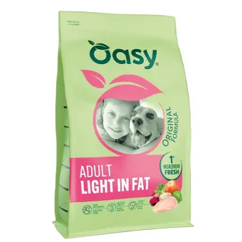 Oasy chien adulte léger en gros poulet 12 kg