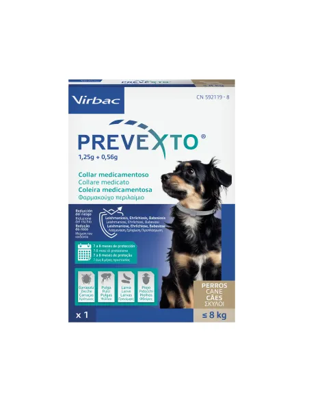 Prevexto Collare Cani 38 cm Fino a 8 kg