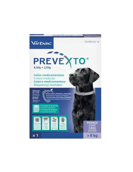 Prevexto Collare Cani 70 cm Superiore 8 kg
