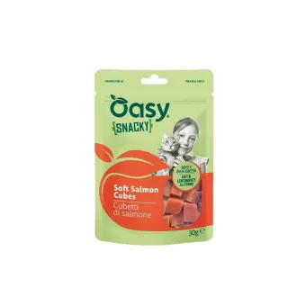 Oasy Snacky Cat - Cubetti Salmone 30 gr