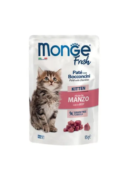 Monge Cat Fresh Kitten Manzo 85 gr Bst