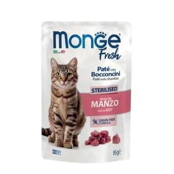Patè Fresh Cat Adult Sterilised al Manzo - 85GR