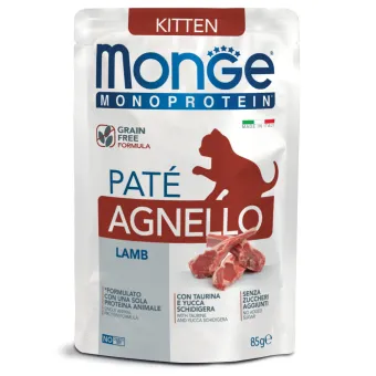 Monge Bst Mono Cat Kitten Agnello 85gr