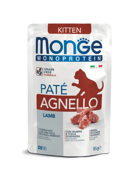 Monge Bst Mono Cat Kitten Agnello 85gr