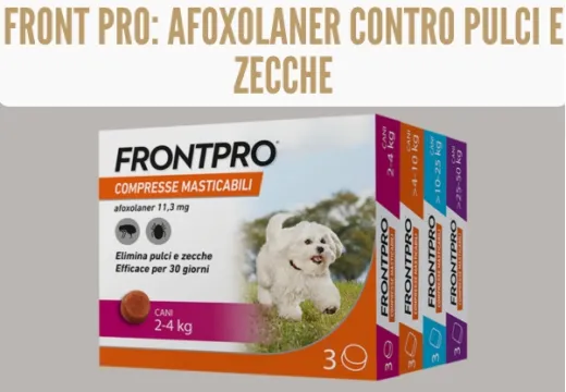 FrontPro: la pillola contro pulci e zecche